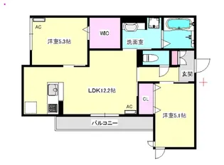 仮)D-room海老江7丁目【2階】の間取り