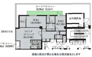 VORT六本木Dual’s【3階】の間取り