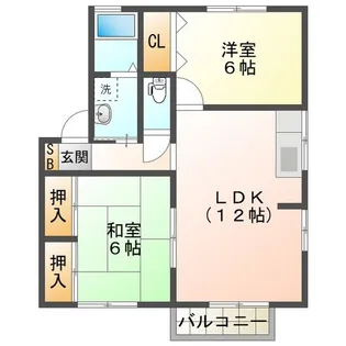 エスポワール鈴鹿【1階】の間取り