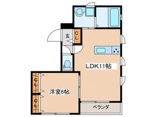 仮)Tiamo国立【1階】の間取り