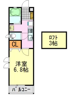 メゾンクレールII【2階】の間取り