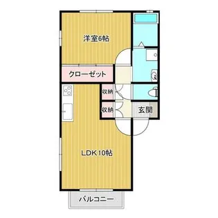 ハイツ京花【2階】の間取り