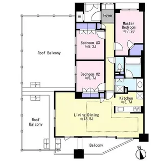 FUSE COURT175【5階】の間取り