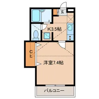 ソルクレスト北烏山【2階】の間取り