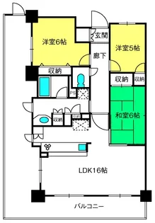 ヒューマンスクエア岩槻プレミアムタワー【16階】の間取り