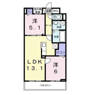 アンジュ シマモト【3階】の間取り