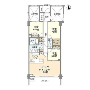 ザ・パークハウス広尾羽澤【2階】の間取り