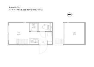 ハーモニーテラス堀之内3【2階】の間取り