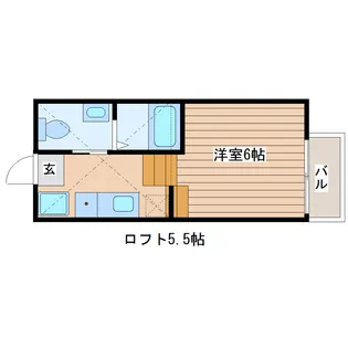 アールアイ旭ヶ丘【1階】の間取り