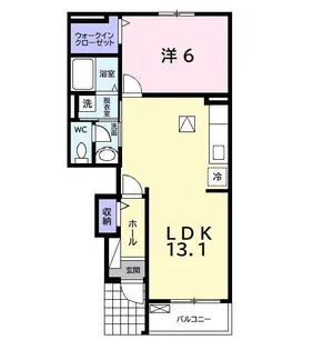 ミュリエル【1階】の間取り