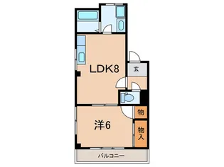 エトワール王子【4階】の間取り