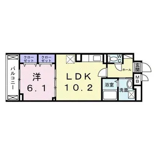 グルックパティオ高円寺【2階】の間取り