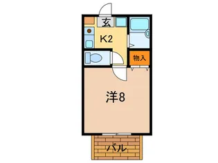聚楽荘B棟【1階】の間取り