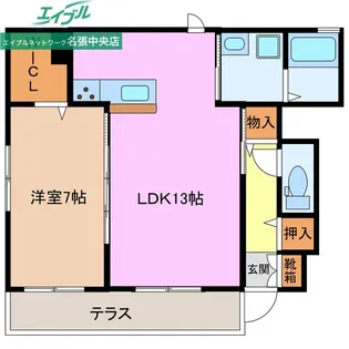 othello Court A棟【1階】の間取り