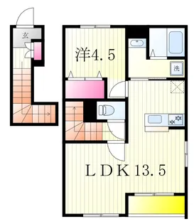 リーブルファイン柏南逆井【1階】の間取り