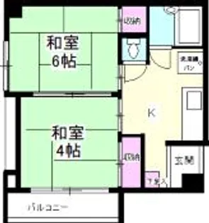 ロックヒルズ10【6階】の間取り