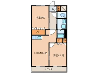 エムアスカ【1階】の間取り