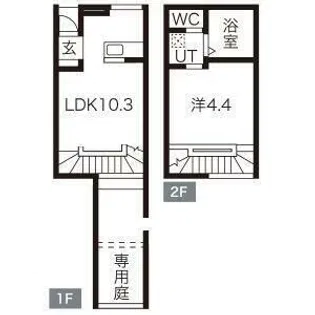 QRESTIA塩釜【1階】の間取り