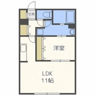 レコルト円山【3階】の間取り