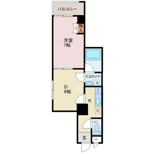 信開トピア定塚【2階】の間取り