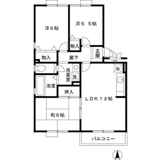 ウエストアヴェニュー【2階】の間取り