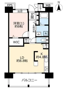 URパークタウン東綾瀬【10階】の間取り