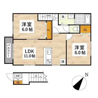 ヨーロピアンシャレー葉山台 弐番館【1階】の間取り