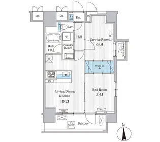 ザ マグノリアガーデン恵比寿【3階】の間取り