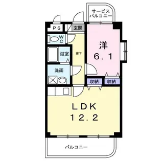 シェリールFH【1階】の間取り