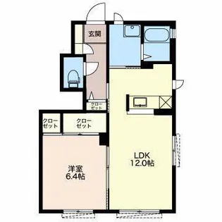 West River A棟【1階】の間取り