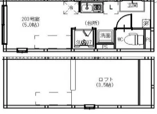 URAYAMA TERRACE【1階】の間取り