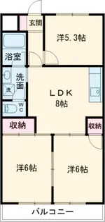 グランメゾン桜橋【4階】の間取り