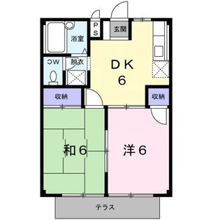 コーポ西浦I【2階】の間取り