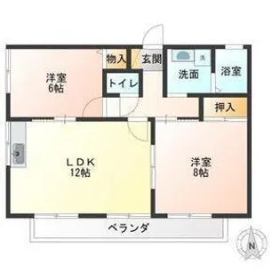 Creekside Blane【2階】の間取り