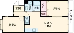 パラシオン萌【3階】の間取り