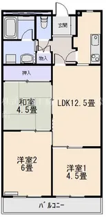 セントラルビラ吉田【1階】の間取り
