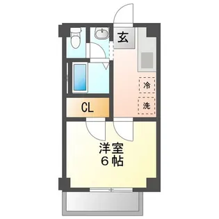 ビレッジハウス高花平4号棟【3階】の間取り