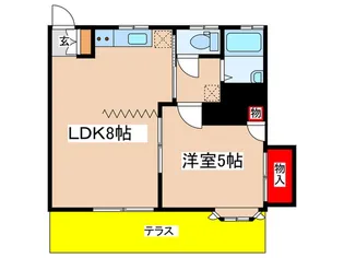 チャ-ミーハウス【1階】の間取り