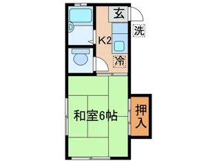 ハイツ太田【1階】の間取り