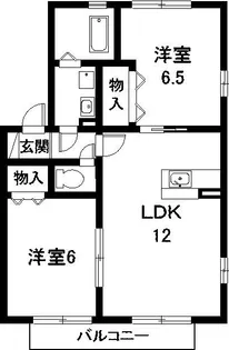 ホワイトウェル【2階】の間取り