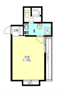 KEIコーポ白楽【2階】の間取り