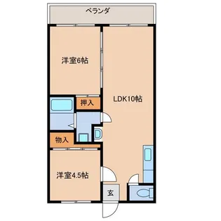 シーガルハイツIII【3階】の間取り