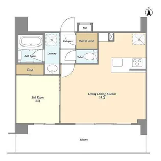 BLAU本所春日通り【8階】の間取り