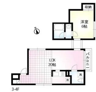 DECKS【3階】の間取り