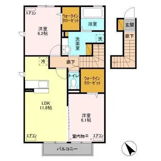 ビューラー9【2階】の間取り