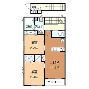シャルマン【2階】の間取り