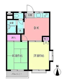 モンシャトー小金井東 B棟【2階】の間取り