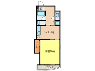 プレイス十日市【6階】の間取り