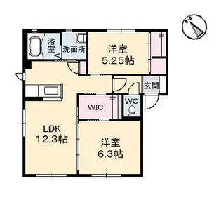 ドミールODA【1階】の間取り