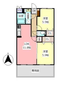 アーバンクレストIII【1階】の間取り